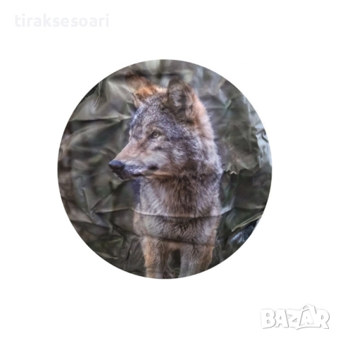 Калъф за резервна гума ВЪЛК 15 цола – еко кожа, за джипове