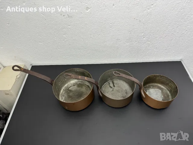 Комплект медни тигани №6807 , снимка 2 - Други ценни предмети - 49933432
