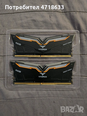 T-Force Night Hawk 16GB (2×8GB) DDR4 3200MHz — Отлично състояние