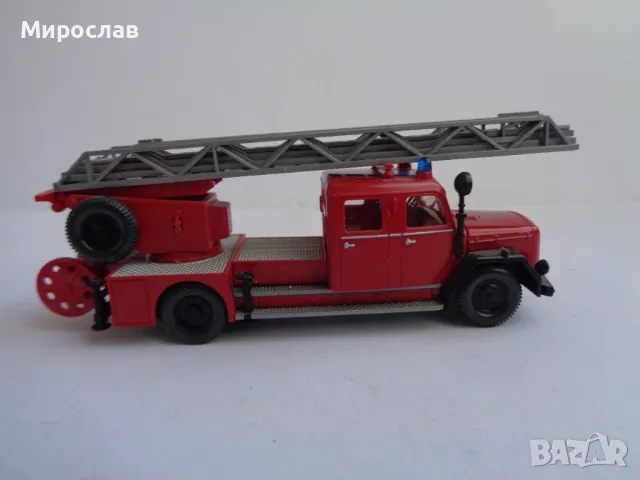 WIKING H0 1/87 MAGIRUS ПОЖАРНА КРАН МОДЕЛ ИГРАЧКА КАМИОН, снимка 3 - Колекции - 47607870