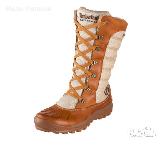 Timberland ботуши Earthkeepers Mount Holly Tall Lace Duck Boot номер 40, снимка 1 - Дамски ботуши - 43218610