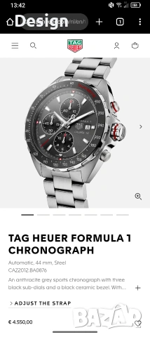TAG Heuer Formula 1 Chronograph Automatic, 44 mm, снимка 9 - Мъжки - 53150496