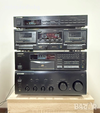 🔊Ретро аудио система сет PIONEER - усилвател, CD плеър, двукасетъчен дек и тунер 🔊