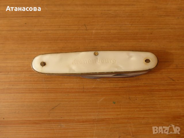 Колекционерско джобно ножче 2 остриета Kronenbourg 1975 г, снимка 7 - Ножове - 43429763