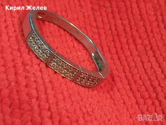 SWAROVSKI СКЪПОЦЕНЕН СРЕБЪРЕН ПРЪСТЕН СРЕБРО 925 с ЩЕМПЕЛ ЛЕБЕД на СВАРОВСКИ 47530, снимка 14 - Пръстени - 49733202