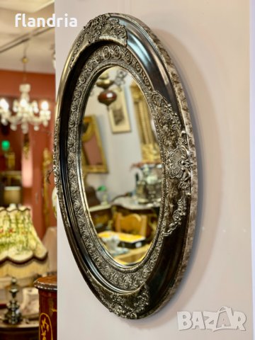 Овално огледало "Ренесанс" (сребристо), снимка 4 - Огледала - 39489310