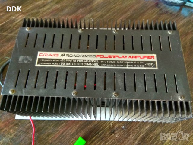Усилвател за кола Крейг-стара класика!, снимка 2 - Ресийвъри, усилватели, смесителни пултове - 26663399