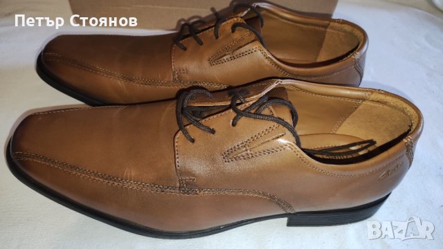 Мъжки официални обувки от естестствена кожа CLARKS №47, снимка 5 - Официални обувки - 44060025