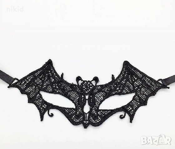 14 домино Прилеп черна маска дантела за лице очи маскарад парти бал, снимка 2 - Други - 27932219