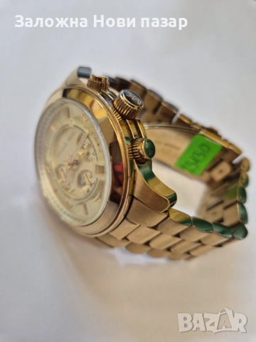 Мъжки часовник хронограф Michael Kors MK8077-Златист, снимка 2 - Мъжки - 53559764