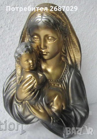  Красиво голямо пано за стена Света Богородица, майка с дете религия, снимка 4 - Пана - 28950117