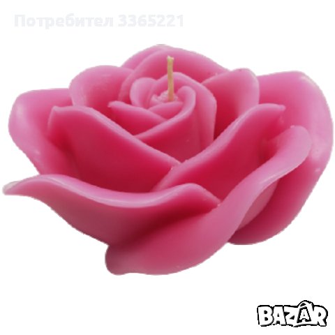 свещ  с аромат роза 