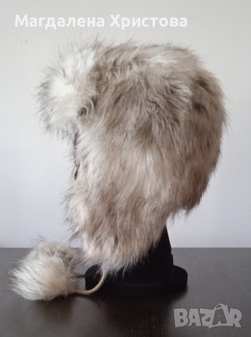 Пухкава зимна шапка, снимка 4 - Шапки - 38247369