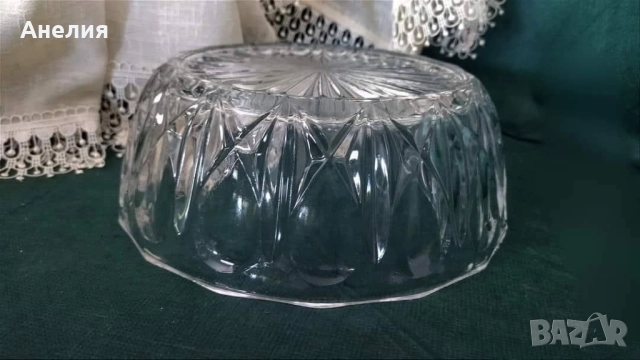 Фруктиери,купи за салата , таратор и чаши...релефно стъкло, снимка 5 - Чинии - 50706976