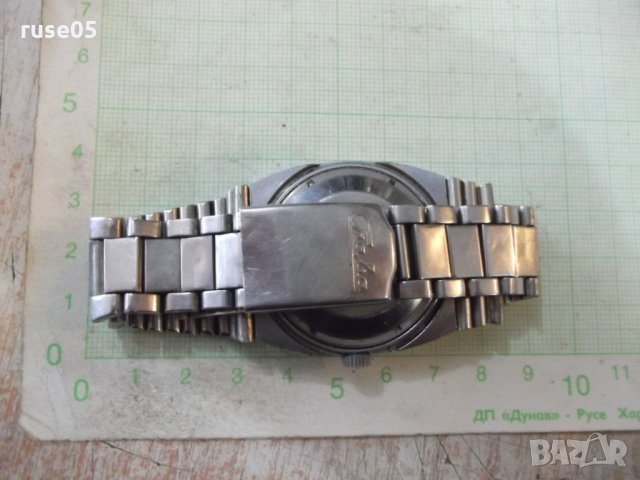 Часовник"SLAVA"автомат с датник мъжки с верижка работещ, снимка 2 - Мъжки - 28314309