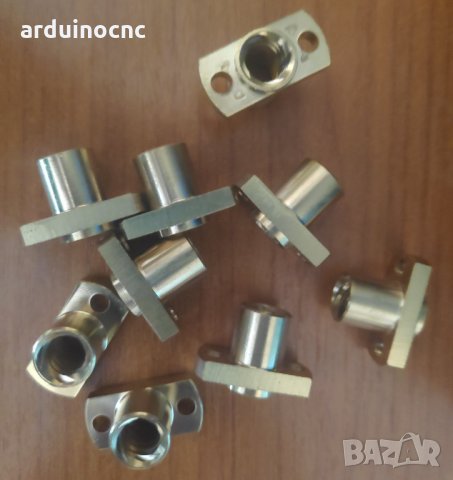 Гайка за водещ винт T8 от месинг скосена Pitch 2mm Lead 2 mm Creality CR10 CR-10S Ender-3 3D принтер, снимка 2 - Принтери, копири, скенери - 34611865