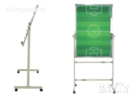 Магнитна треньорска дъска за футбол на стойка MAX, 100х70 см, H126–169 см в хоризонтално положение. , снимка 2 - Футбол - 51875821