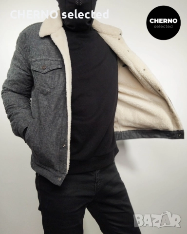 Дънково яке с топла подплата LEVI’S Sherpa Trucker Denim Jacket – Размер  L – Ново с етикети, снимка 6 - Якета - 52829901