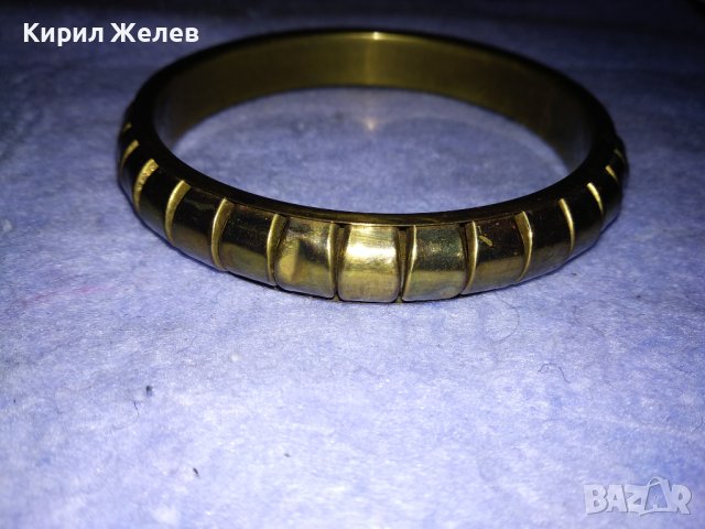 ШАРМАНТНА МЕСИНГОВА ВИНТИДЖ - АРТ ГРИВНА 37955, снимка 8 - Гривни - 40805248