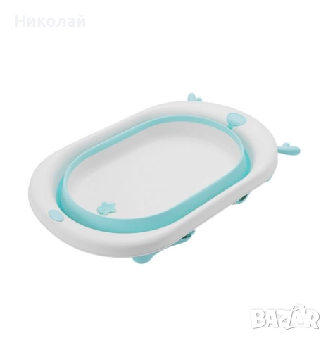 Сгъваема бебешка вана Kikka Boo Foldy mint, снимка 2 - За банята - 52031087