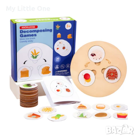 Образователна дървена игра – Жизнен цикъл, снимка 2 - Образователни игри - 50998206