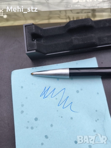 Montblanc химикалка в топ състояние,пишеща., снимка 6 - Други ценни предмети - 52985685