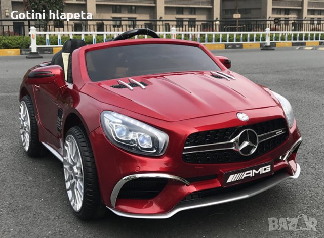 Акумулаторен КОЛА Mercedes Benz SL65 AMG 12V батерия,функция за люлеене, снимка 7 - Детски велосипеди, триколки и коли - 37299485