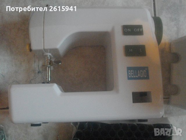 С Проблем-Нова Шевна Машина-На Ток и На Батерии-Пълен Комплект С Различни Цветове Конци, снимка 11 - Шевни машини - 38558418