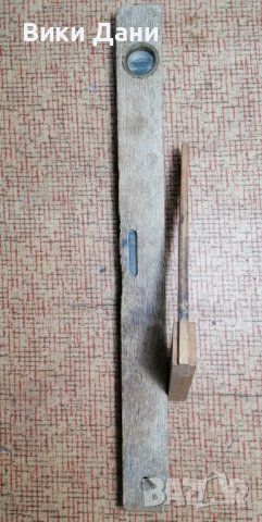 стар дървени инструменти транспортир нивелир прав ъгъл гребен, снимка 3 - Антикварни и старинни предмети - 38480831