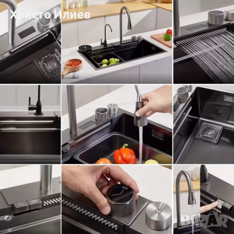 Мивка Голяма Кухненска Луксозна Мултифункционална 75см х 45см, снимка 9 - Мивки - 51820835