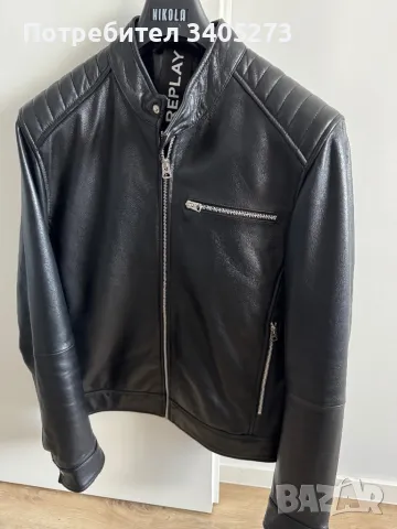 Кожено яке Replay , снимка 2 - Якета - 49403322