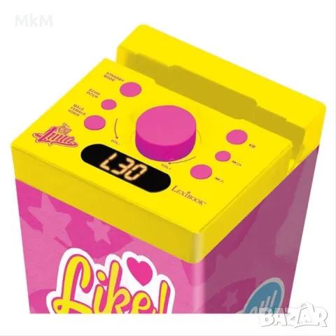 Мощен безжичен високоговорител тип кула 99 см  с микрофон с държач. 