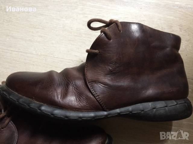 Кафяви обувки,естественна кожа., снимка 2 - Дамски боти - 52434727