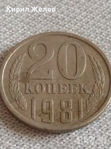 Две монети 3 копейки 1981г. / 20 копейки 1981г. СССР стари редки за КОЛЕКЦИЯ 39149, снимка 7 - Нумизматика и бонистика - 43982568