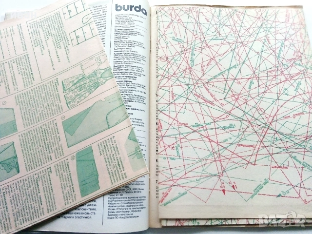 Списания "BURDA MODEN" - с кройки Руски, снимка 9 - Списания и комикси - 53220077