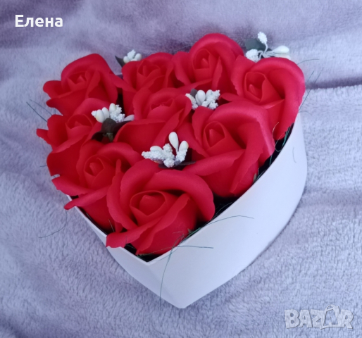 Декорации с ароматни сапунени рози , снимка 3 - Изкуствени цветя - 44865321