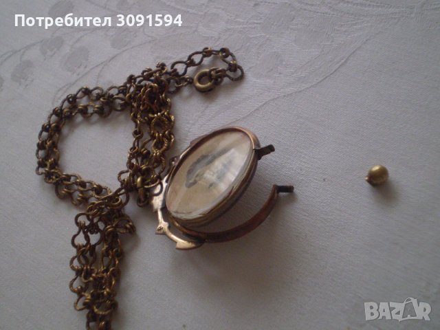 Колие с висулка викториянски период пандетив медальон, снимка 10 - Антикварни и старинни предмети - 39005963