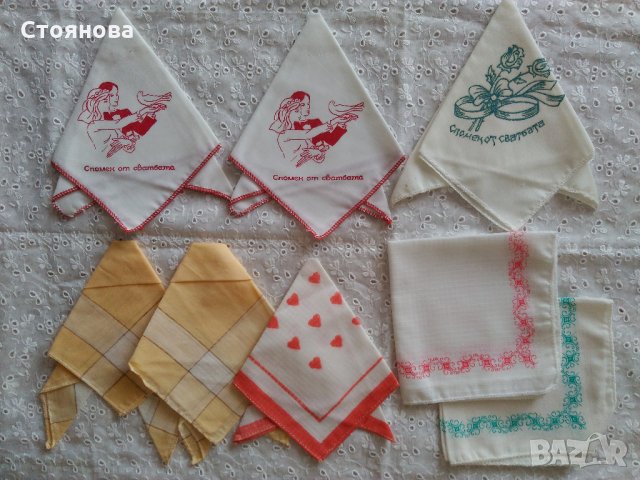 Памучни и копринени носни кърпи , снимка 6 - Колекции - 27895660