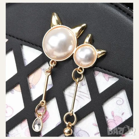 Малка кръгла чантичка Keity, снимка 4 - Чанти - 47938571