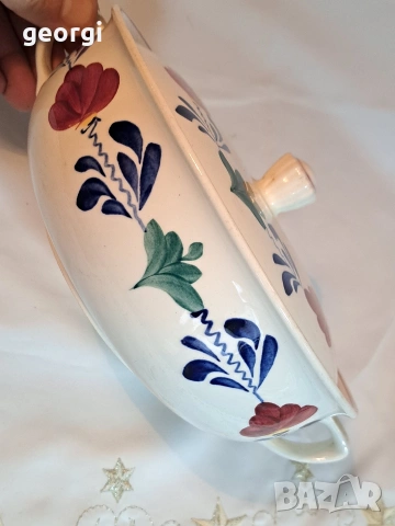 холандски супник Petrus Regout & Co. Maastricht 31/3, снимка 6 - Сервизи - 53053718