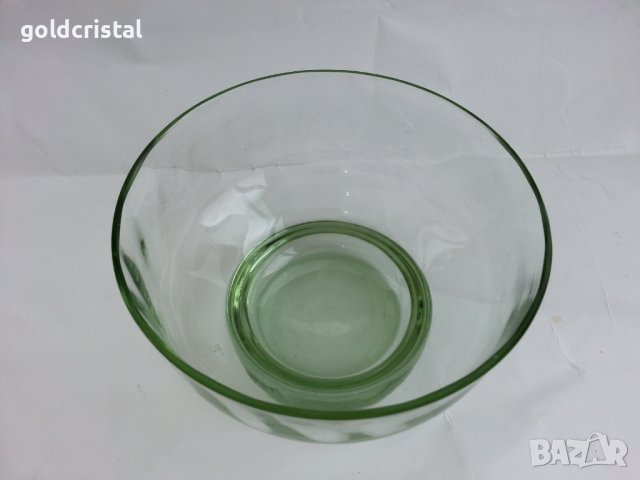 Стъклена купа фруктиера ледарка, снимка 2 - Антикварни и старинни предмети - 44021707