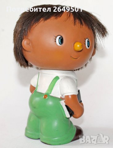 Японска 18 см. Japan гумена играчка кукла 1980те, снимка 7 - Колекции - 33585830