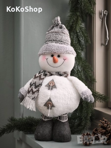 Снежен човек-24х15х40 см./коледен снежен човек/украса за Коледа 