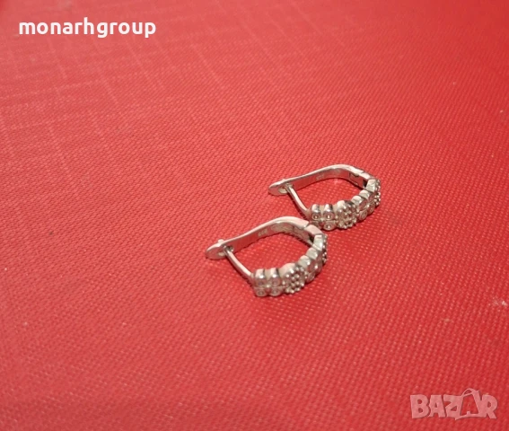 Сребърни обеци, снимка 3 - Обеци - 50491093