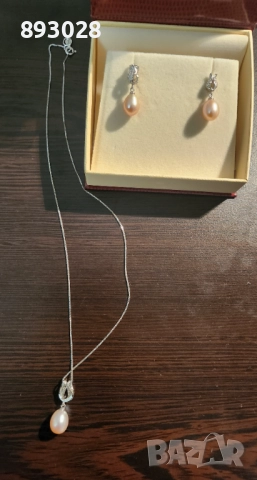 Сребърен комплект YUNO Pearls, снимка 3 - Бижутерийни комплекти - 52697219