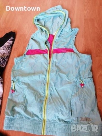 ZUMBA спортен летен елек,нежно синьо с циклама, снимка 2 - Спортни екипи - 37056831