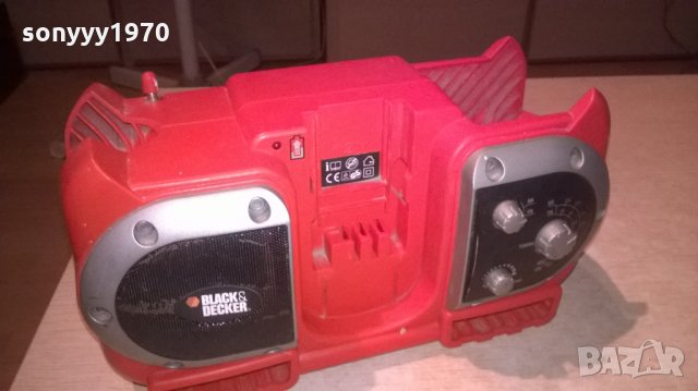 black & decker строително радио-внос швеицария, снимка 2 - Радиокасетофони, транзистори - 26438591