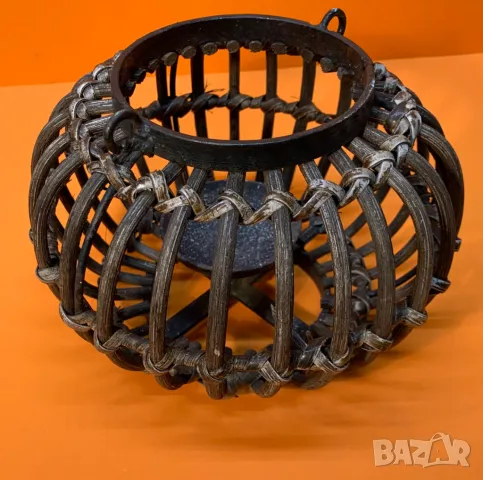 Плетена екзотична лампа със свещ, снимка 5 - Декорация за дома - 47346978