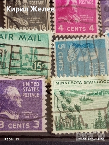 Пощенски марки USA Minnesota Statehood,Treasure savings Bond за КОЛЕКЦИЯ 51942, снимка 9 - Филателия - 53198099