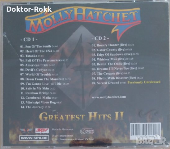 Molly Hatchet – Greatest Hits II (2011, CD), снимка 2 - CD дискове - 40245221